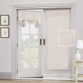 Linen French Door Curtain Privacy Light Filtering